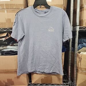 KAPPA ORIGINAL MEN CASUAL GRAY / Purple  SHIRT T-SHIRT JERSEY TEE TRIKOT SIZE XS